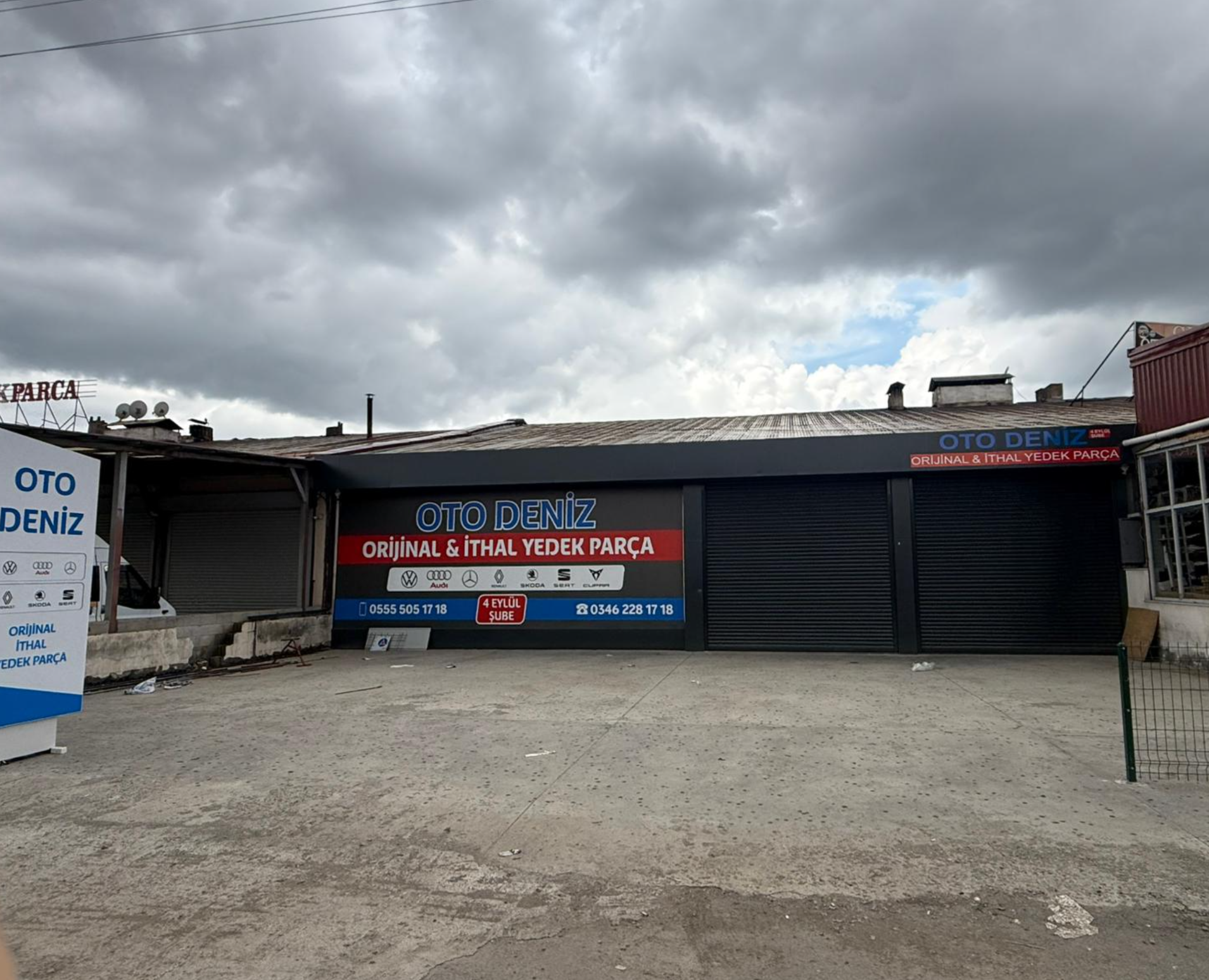 OTO DENİZ mağaza tabela ve marka logoları — Sivas Gültepe